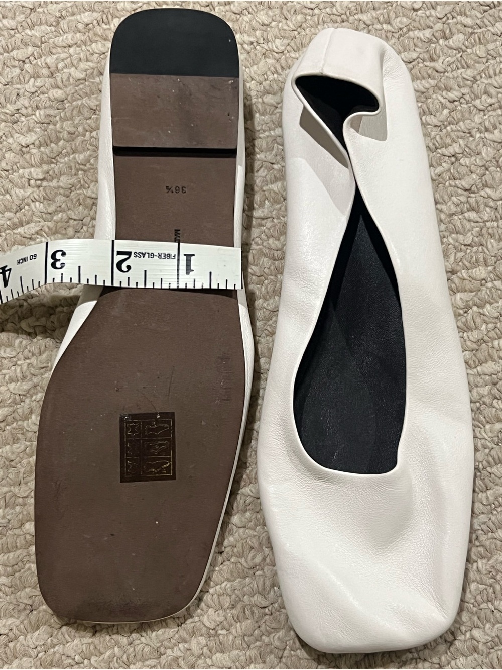 The Row Lambskin Leather Ballerina Flats - Picture 6 of 7